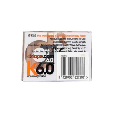 Кінезіо тейп D3 K6.0 6 м х 5 см, бежевий
