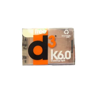 Кінезіо тейп D3 K6.0 6 м х 5 см, бежевий
