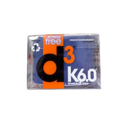 Кінезіо тейп D3 K6.0 6 м х 5 см, синій