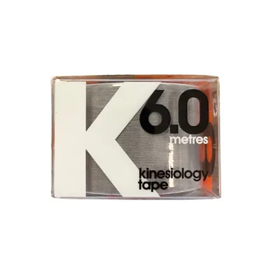 Кінезіо тейп D3 K6.0 6 м х 5 см, сріблястий
