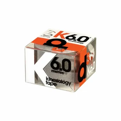 Кінезіо тейп D3 K6.0 6 м х 5 см, сріблястий