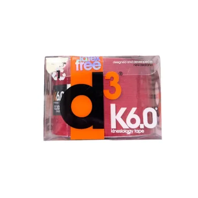 Кінезіо тейп D3 K6.0 6 м х 5 см, червоний