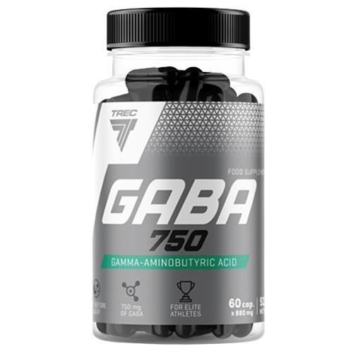Амінокислота Trec Nutrition GABA 750 мг, 60 капсул