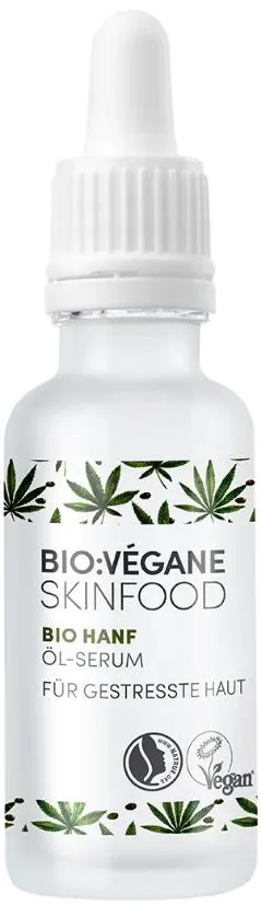 Сироватка для обличчя Bio:Vegane Органічний канабіс для втомленої шкіри, 30 мл