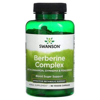 Берберин комплекс Swanson Berberine Complex, 90 вегетарианских капсул