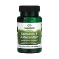 Спіруліна органічна та астаксантин Swanson Organic Spirulina & Astaxanthin, 120 рослинних таблеток