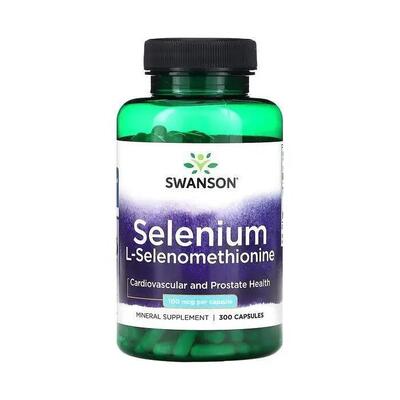 Селен (L-селенометионин) Swanson Selenium (L-Selenomethionine), 300 капсул