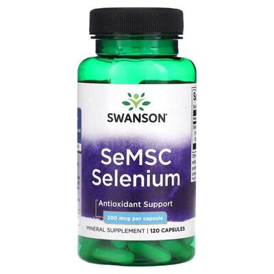Селен (SeMSC) Swanson SeMSC Selenium, 120 капсул