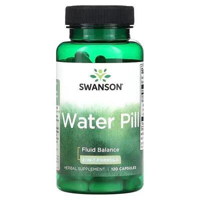 Добавка для баланса жидкости в организме Swanson Water Pill, 120 капсул