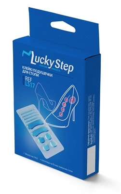 Подушечки клейкие Lucky Step LS17 для стопы гелевые, размер универсальный, 10 штук