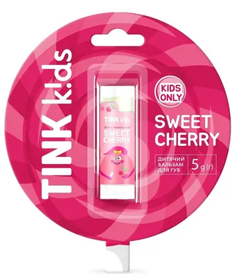 Бальзам для губ Tink kids Sweet Сherry дитячий, 5 г