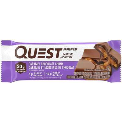Батончик протеиновый Quest Bar 60 г 1/12 Caramel chocolate chunk