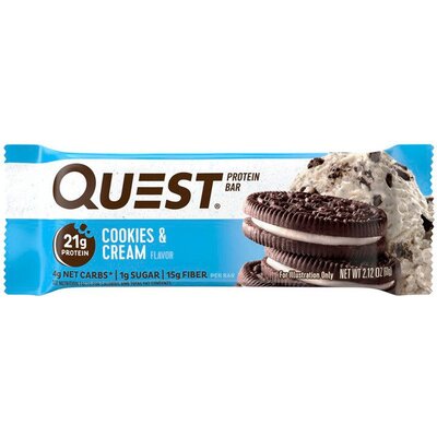 Батончик протеиновый Quest Bar 60 г 1/12 Cookies & cream