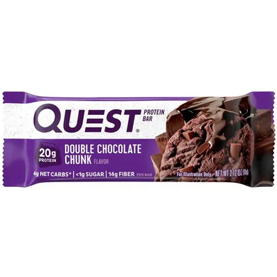Батончик протеїновий Quest Protein Bar подвійний шоколад-печиво, 60 г 1/12