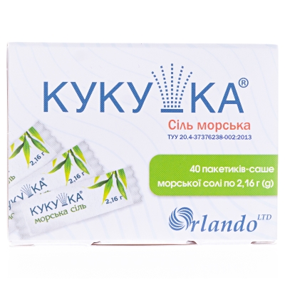 Кукушка соль морская по 2,16 г №40 в саше