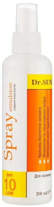 Спрей для засмаги Dr.SUN SPF10, 200 мл