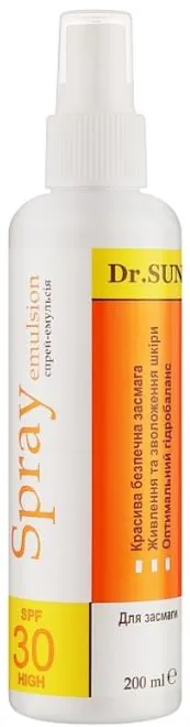 Спрей для засмаги Dr.SUN SPF30, 200 мл
