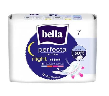 Прокладки гігієнічні Bella Perfecta Ultra Night Extra Soft, 7 шт