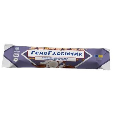 Гемоглобинчик кокосовый батончик в молочной глазури, 40 г