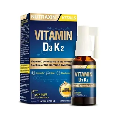 Вітамін D3 + K2 Nutraxin Vitamin D3 + K2  спрей, 30 мл