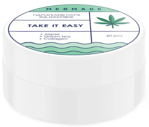 Патчі під очі Mermade Take It Easy гідрогелеві тонізуючі, 60 шт