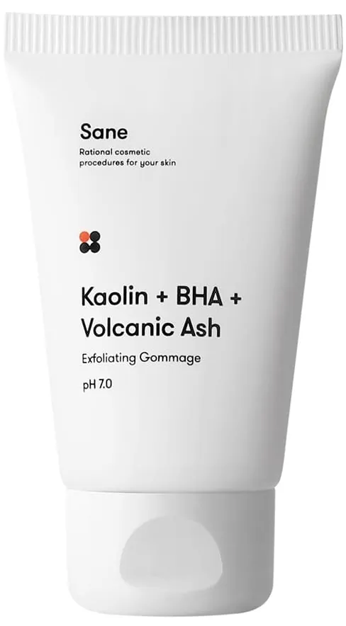 Гоммаж для обличчя Sane Kaolin + BHA + Volcanic Ash з саліциловою кислотою, 40 мл