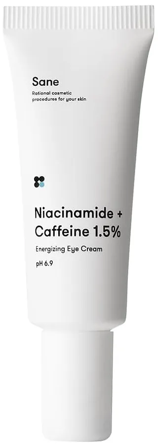 Крем для шкіри навколо очей Sane Niacinamide + Caffeine 1,5% від темних кругів та набряків з кофеїном, 20 мл