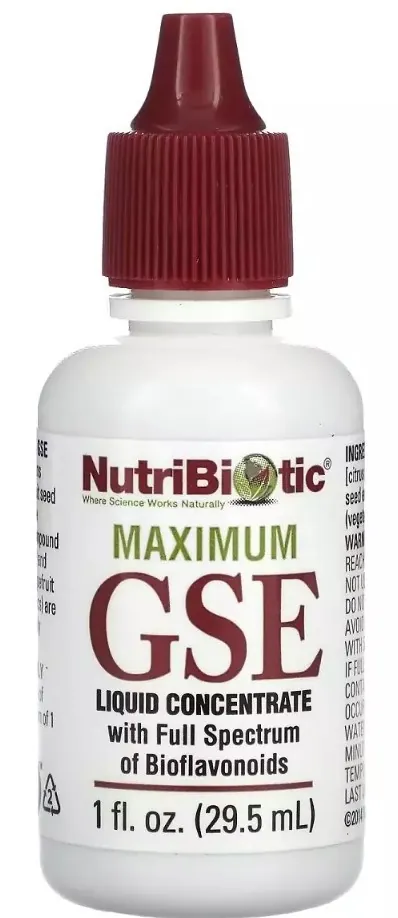 Грейпфрута насіння екстракт NutriBiotic Maximum GSE Grapefruit Seed Extract рідкий концентрат, 29,5 мл