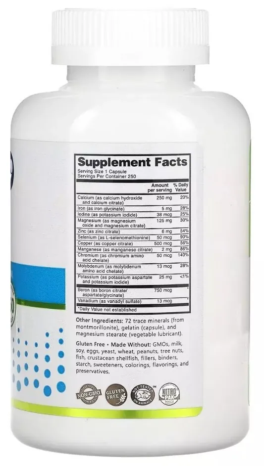 Мультимінерали NutriBiotic Essentials Multi Mineral, 250 капсул