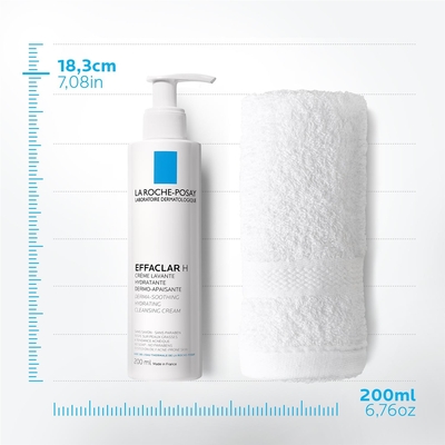 Крем-гель La Roche-Posay Effaclar H очищуючий, заспокійливий, зволожуючий, для жирної, проблемної шкіри, 200 мл