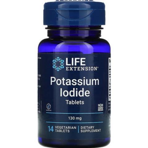 Калия йодид Life Extension Potassium Iodide 130, 14 веганских таблеток