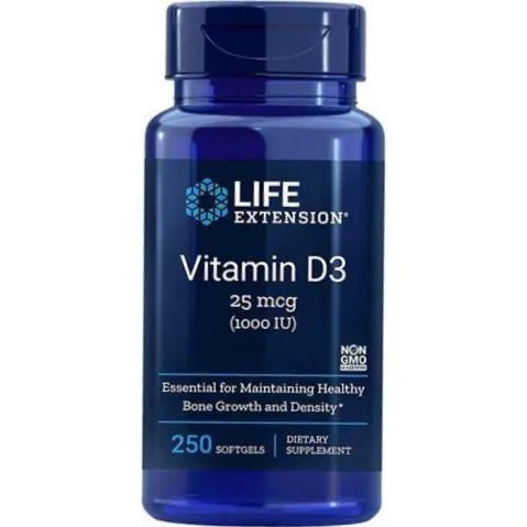 Вітамін D3 Life Extension Vitamin D3 1000, 250 гелевих капсул