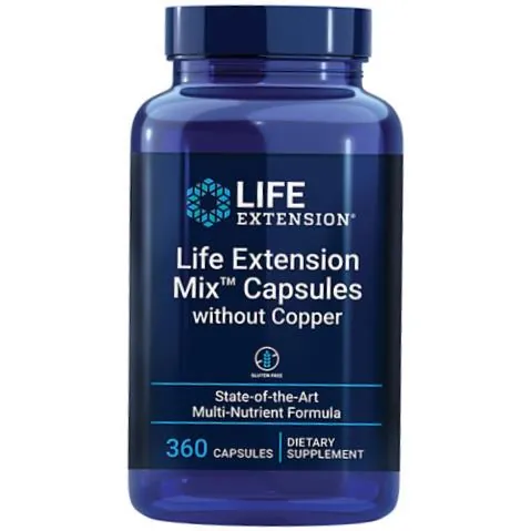 Вітамінно-мінеральний комплекс без міді Life Extension Mix Capsules without Copper, 360 капсул