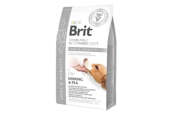 Корм сухой для собак Brit GF Veterinary Diet Dog Joint & Mobility для здоровья суставов с селедкой, 2 кг