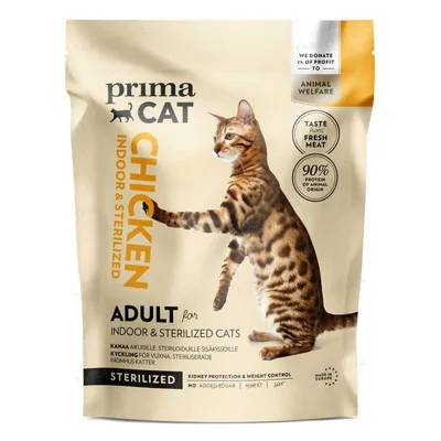 Корм сухий для стерилізованих котів Prima Cat Chicken Cat Food For Sterilized Adult Cats, 1,4 кг