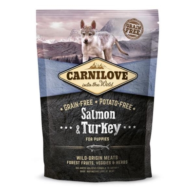 Корм сухой для щенков Carnilove Salmon & Turkey Puppy, 1,5 кг