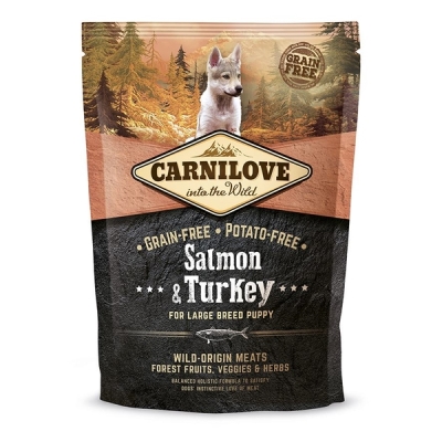 Корм сухой для щенков крупных пород Carnilove Salmon & Turkey Large Breed Puppy, 1,5 кг