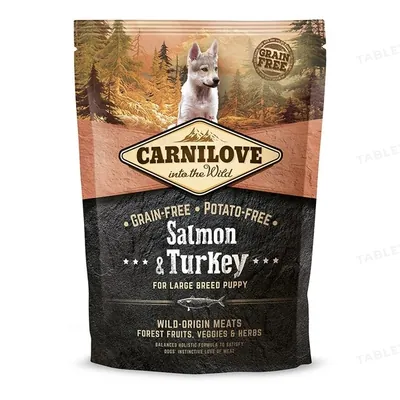 Корм сухий для цуценят великих порід Carnilove Salmon & Turkey Large Breed Puppy, 1,5 кг