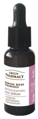 Сыворотка для лица Green Pharmacy Дамасская роза + керамиды, 30 мл