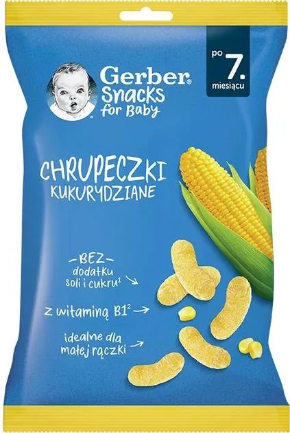 Снеки Gerber кукурудзяні для дітей із 7 місяців, 28 г