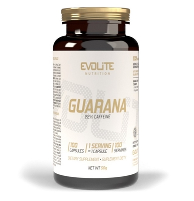 Гуарана Evolite Nutrition Guarana 22% Caffeine, 100 веганских капсул
