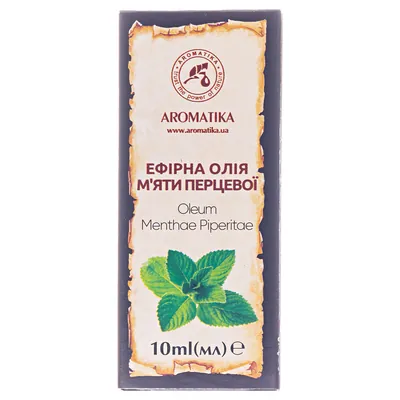 Олія ефірна Ароматика М'яти перцевої, 10 мл