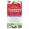 Журавлина з пробіотиком 21st Century Cranberry Plus Probiotic, 60 таблеток