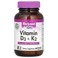 Вітаміни D3 та K2 Bluebonnet Nutrition Vitamin D3 & K2, 60 вегетаріанських капсул
