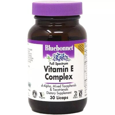 Комплекс Вітаміну E Bluebonnet Nutrition Vitamin E Complex, 30 капсул