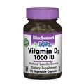 Витамин D3 1000IU Bluebonnet Nutrition, 90 растительных капсул
