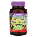 Витамин D3 400IU Bluebonnet Nutrition Rainforest Animalz с ягодным вкусом, 90 жевательных таблеток