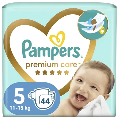 Підгузки дитячі Pampers Premium Care розмір 5, 11-16 кг, 44 шт