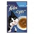 Корм вологий для кішок Purina Felix Soup Суп з тріскою, 48 г