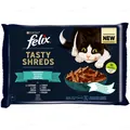 Корм вологий для кішок Purina Felix Tasty Shreds Рибний мікс, 4 штуки по 80 г